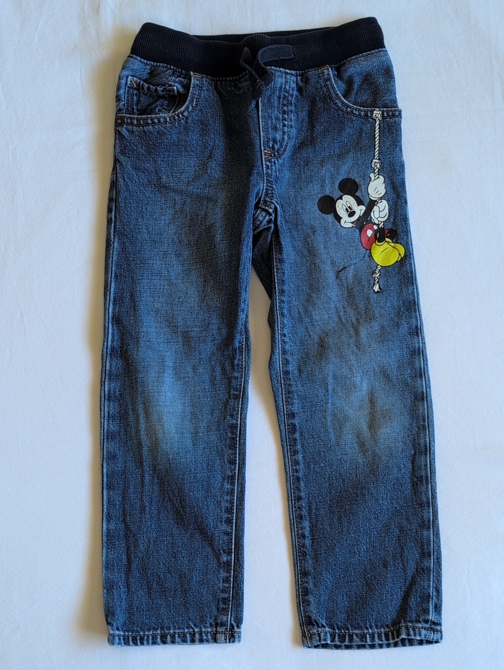 Baby Gap Boys Disney Mickey Mouse Bundle 5T Jeans Shirt Lot H&M Goofy - Picture 7 of 16